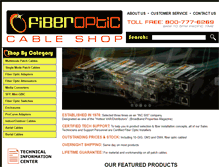 Tablet Screenshot of fiberopticcableshop.com
